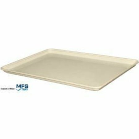 MFG TRAY Molded Fiberglass Toteline Conveyor/Assembly Tray 332008-26"Lx18"Wx1-1/8"H White 3320085269